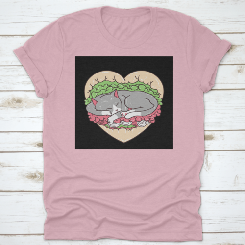 A Cat Sleeping In A Hamburger Looks Cute